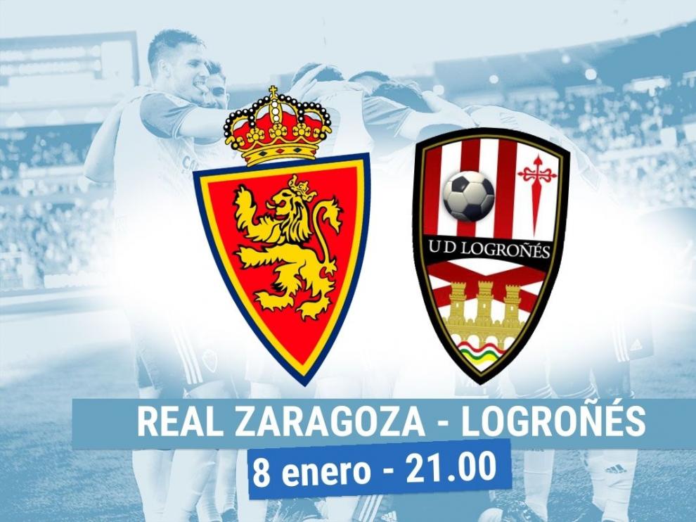 Horario y dónde ver el Real Zaragoza-Logroñés