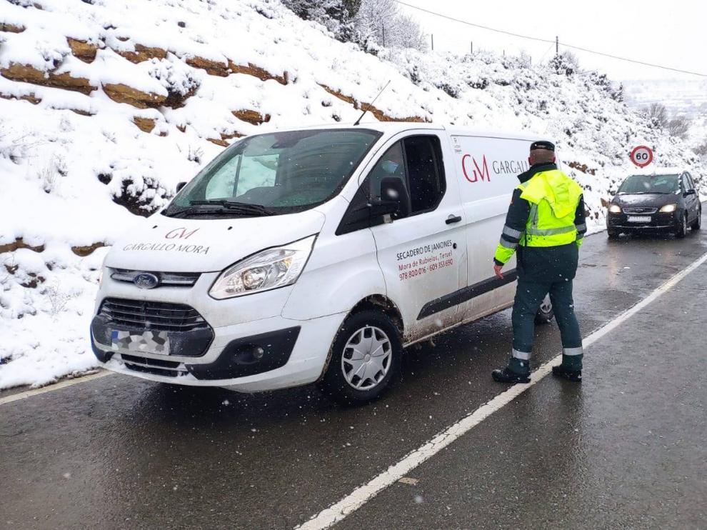 Problemas en las carreteras de Teruel