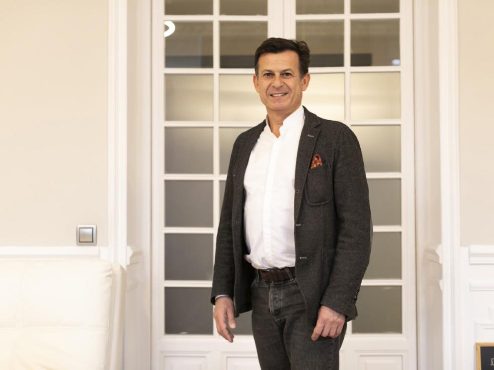 Philippe Esposito, en la sede de su empresa Dhamma Energy, en Madrid.