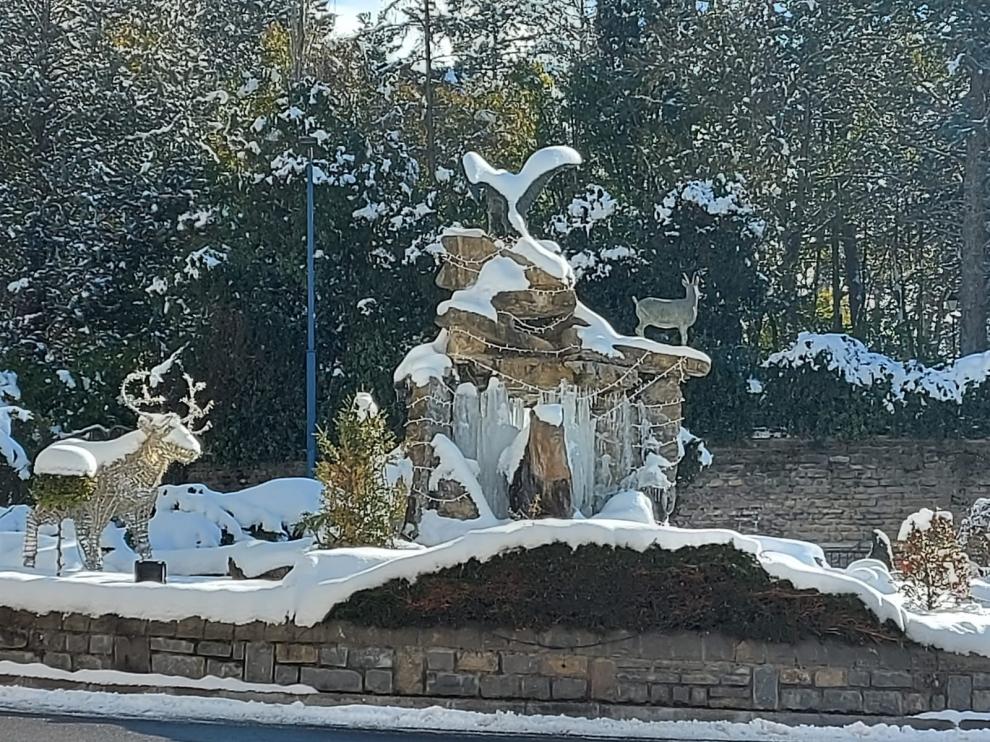 Temperaturas bajo cero en Sabiñánigo