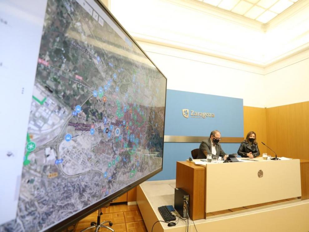 Continúan los trabajos en Zaragoza para restablecer la normalidad tras el paso de Filomena