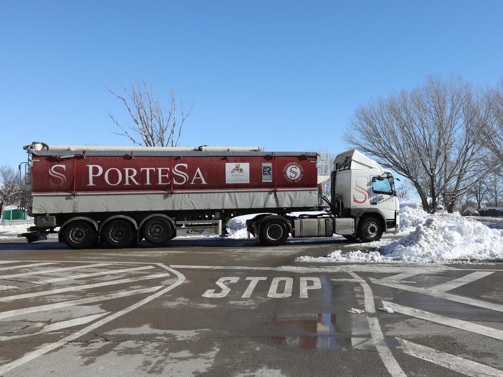 Foto de Calamocha tras el paso de la borrasca Filomena