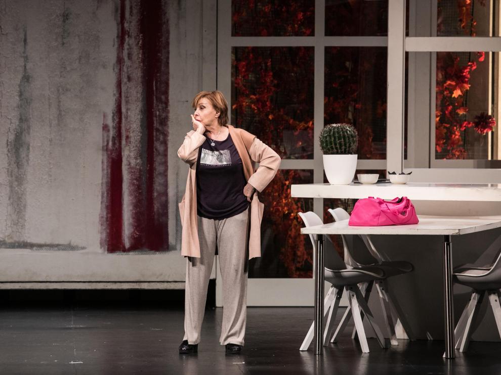 María Luisa Merlo, este jueves en el Principal representando ‘Mentiras inteligentes’.