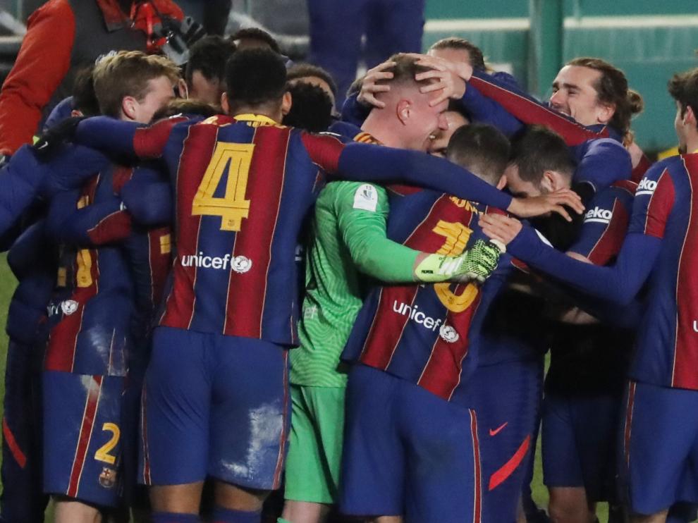 Foto del partido de la Supercopa Real Sociedad-Barcelona