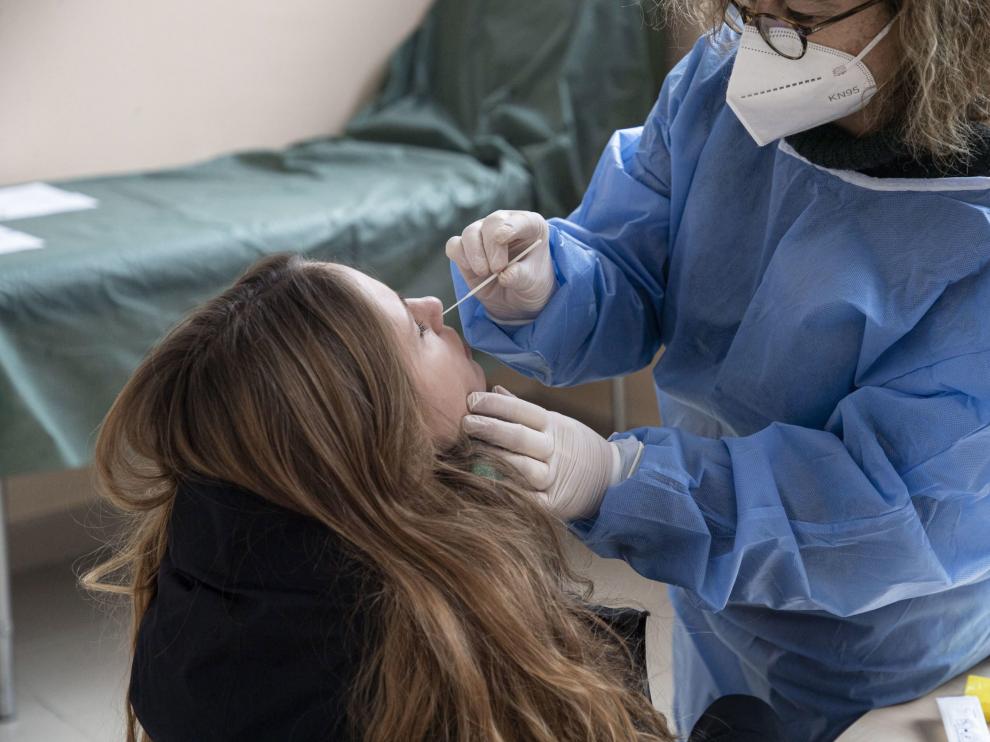 Test de coronavirus en Milán