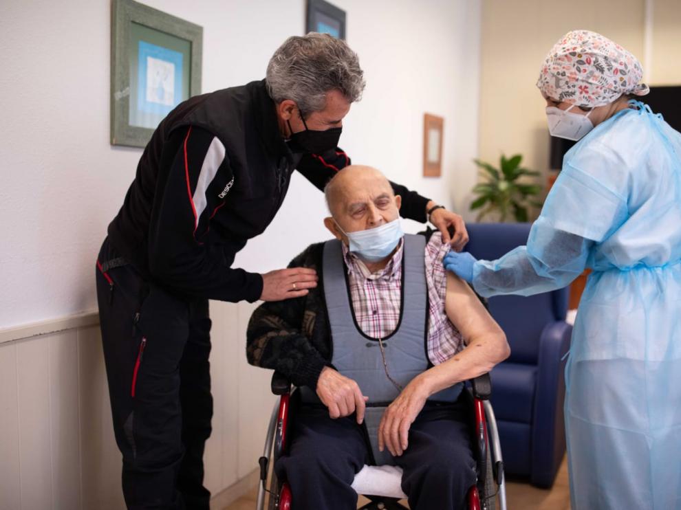 Vacunación en la residencia Somontano de Barbastro