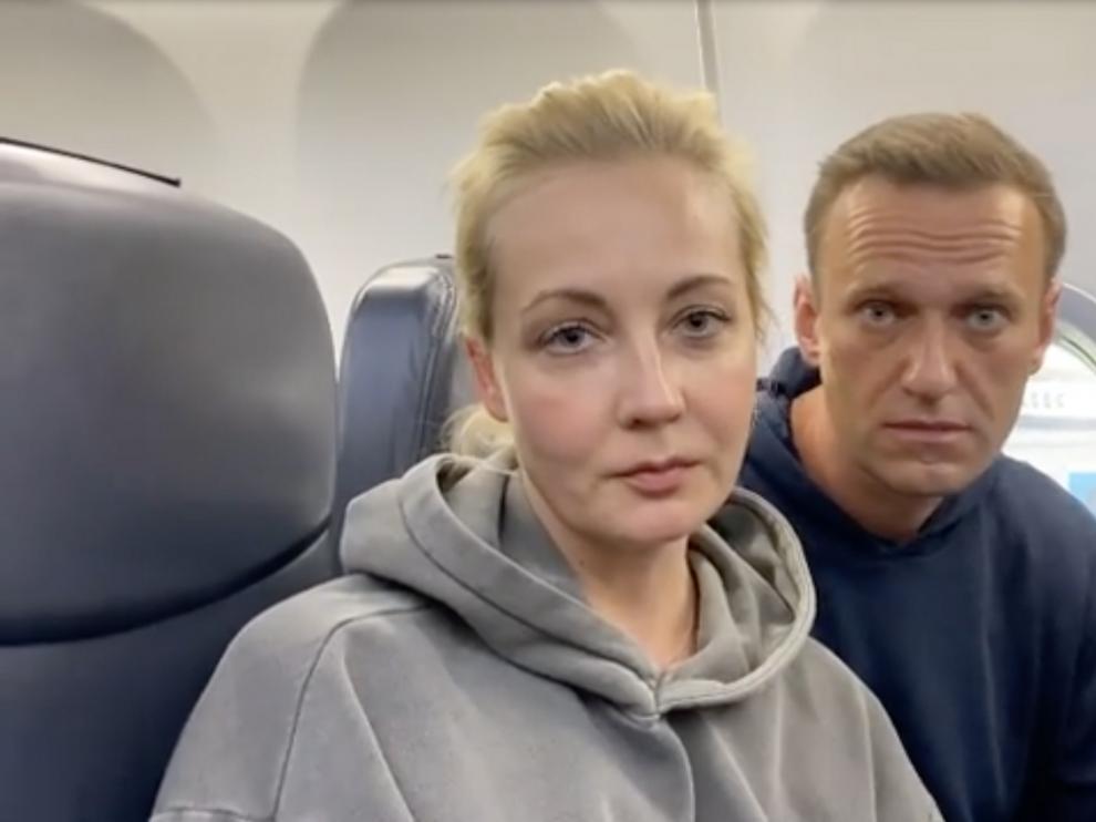Yulia Navalnaya, wife of Russian opposition leader Alexei Navalny arrested
