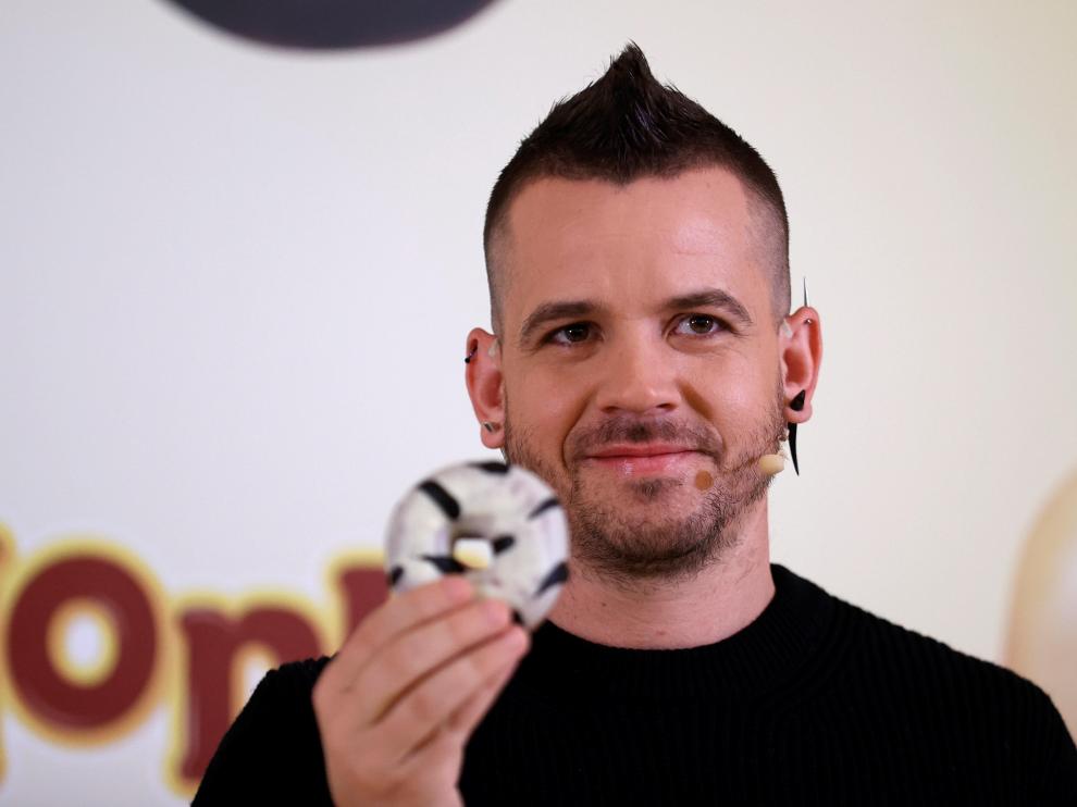 David Muñoz, con su donut.