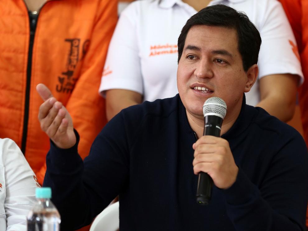 Andrés Arauz, en campaña.