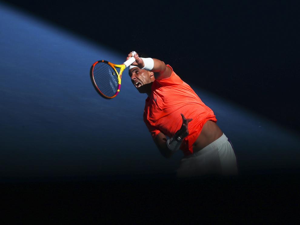 Nadal, en su partido contra Djere.