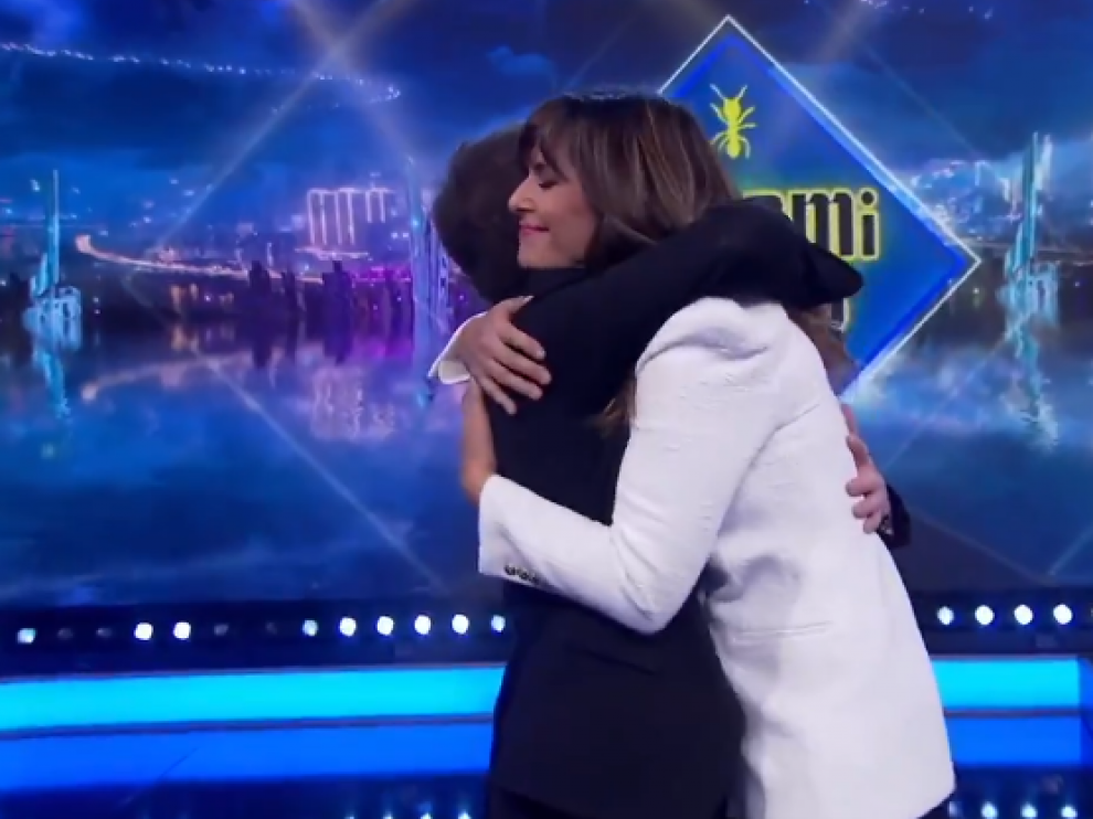 Abrazo de Nuria Roca y Pablo Motos en el Hormiguero