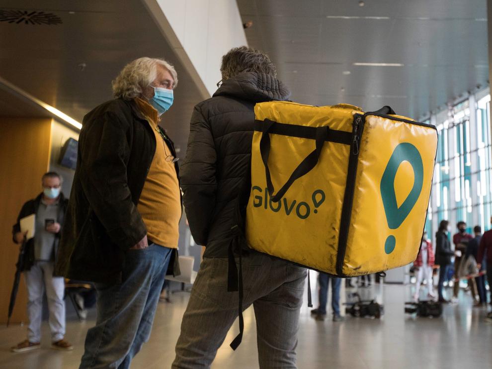 Juicio a la empresa Glovo en Zaragoza