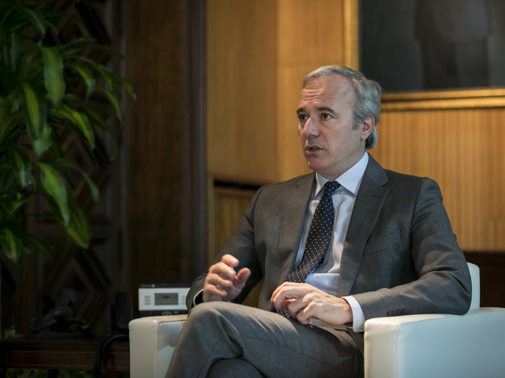 El alcalde de Zaragoza, Jorge Azcón.