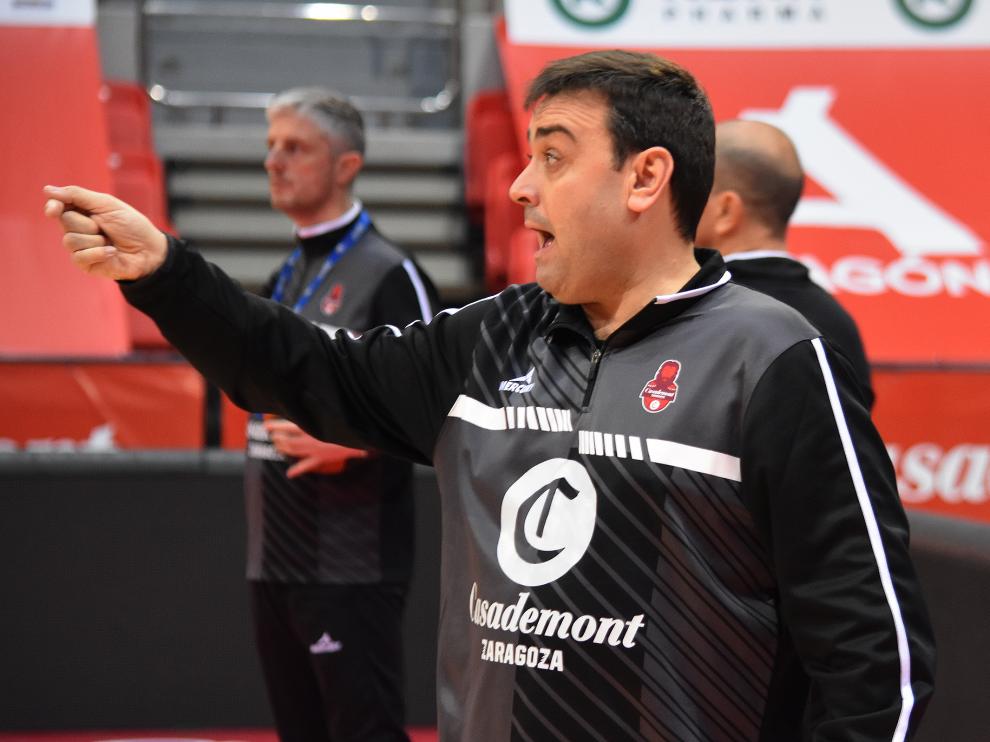 Sergio Lamúa, durante un entrenamiento.