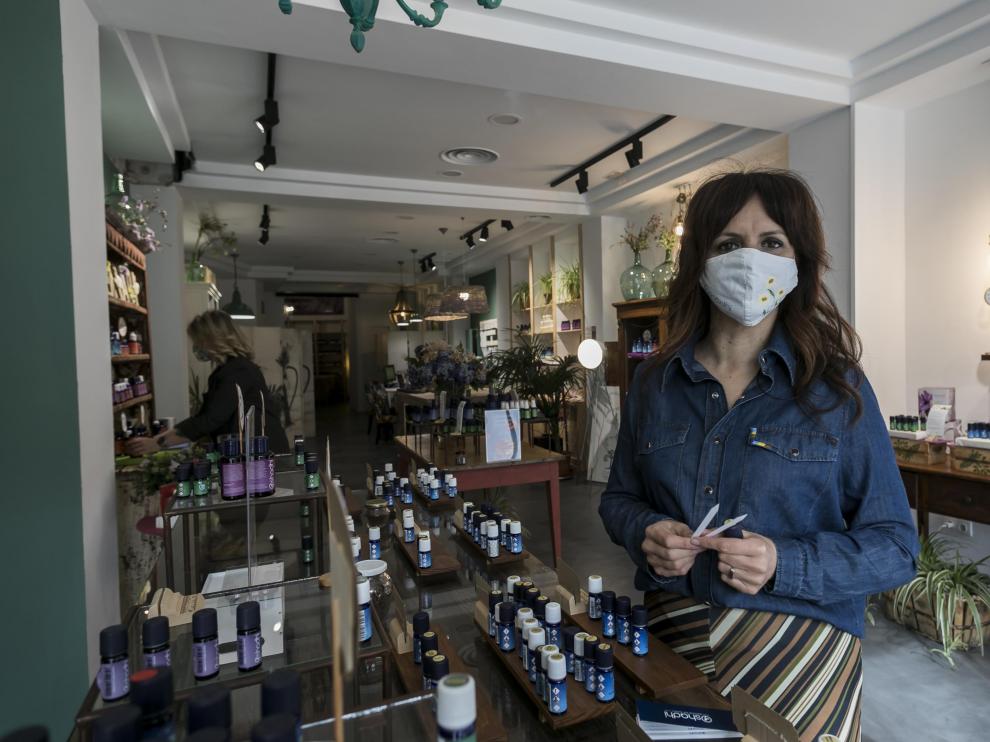 Eva Bouza, de aromaterapia Oshadhi.