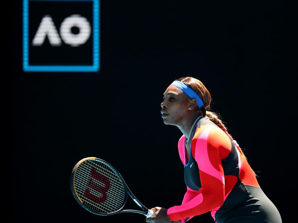 Serena Williams durante su partido de las semifinales del Open de Australia.