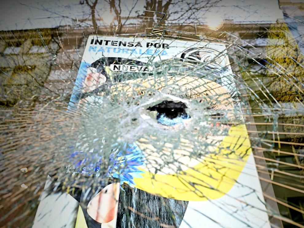 Destrozos en el centro de Madrid tras los disturbios