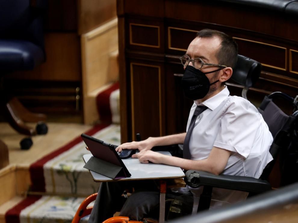 Pablo Echenique, portavoz de Podemos en el Congreso.