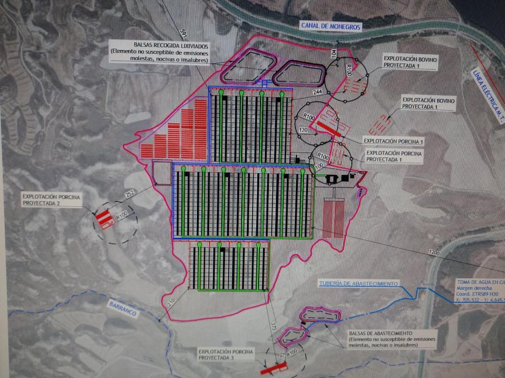 Una imagen del proyecto de la granja.