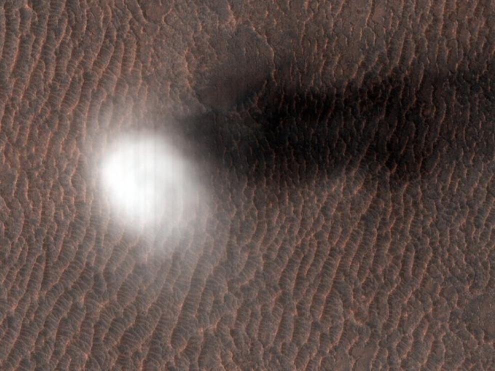 Imagen tomada por la cámara HiRISE