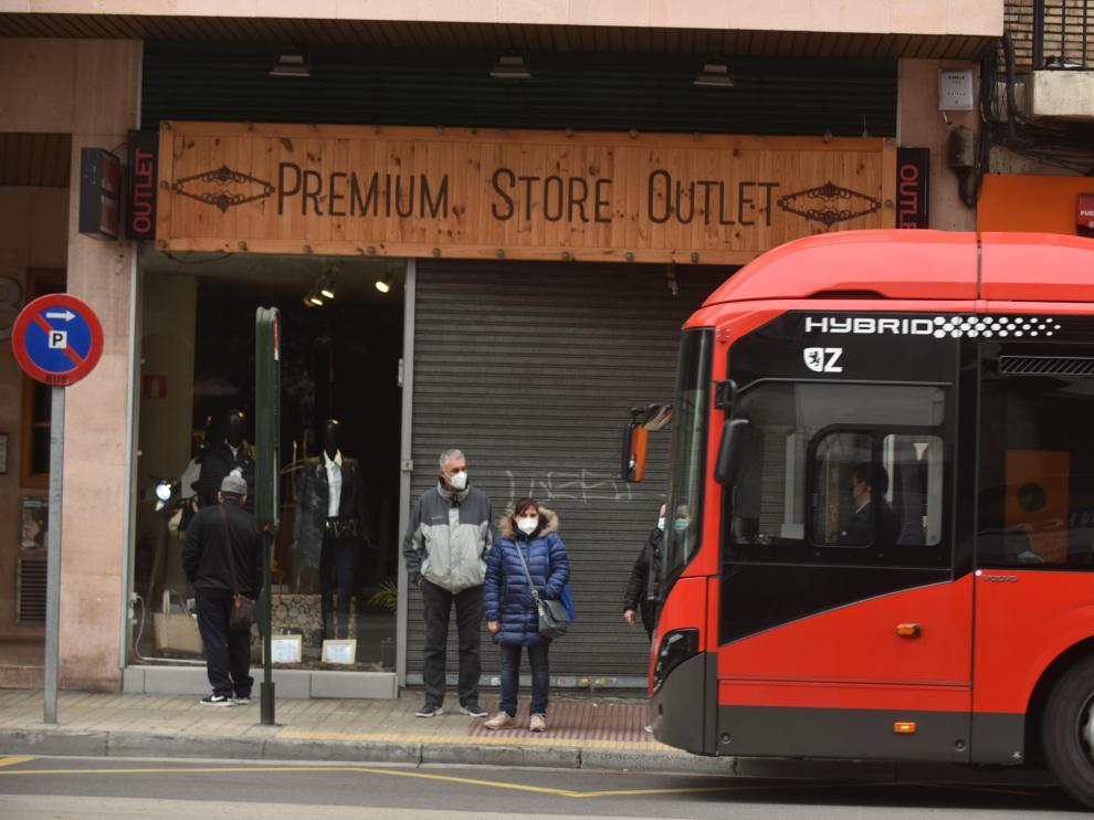 Primeras horas de la huelga del bus en Zaragoza.