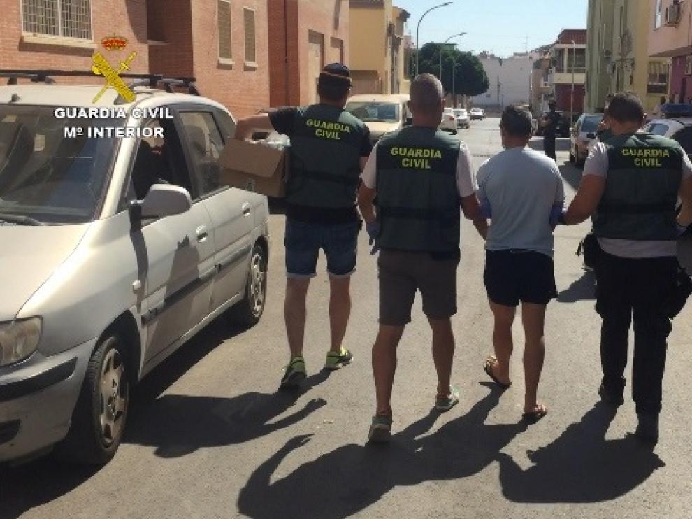 Imagen de una de las detenciones.