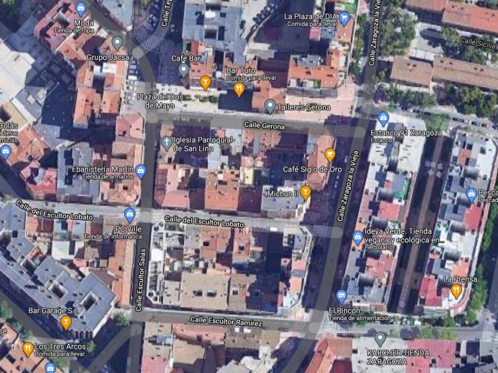 Los contenedores han ardido en las calles Gerona y Zaragoza la Vieja.