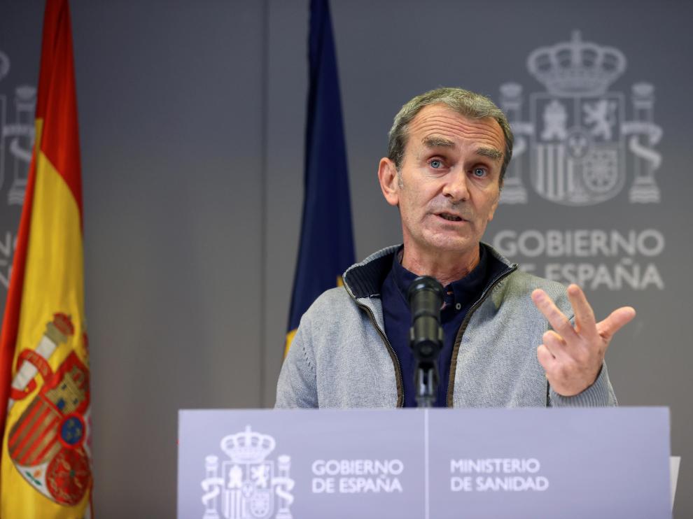 Fernando Simón en la rueda de prensa de este lunes