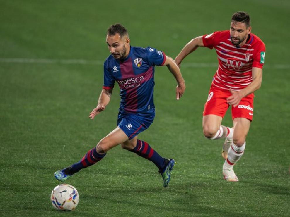 David Ferreiro, durante el partido ante el Granada.