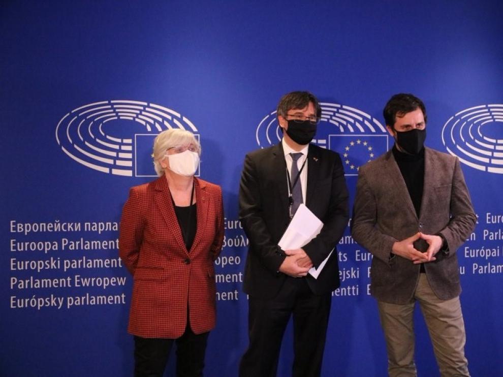 Puigdemont en el Parlamento Europeo