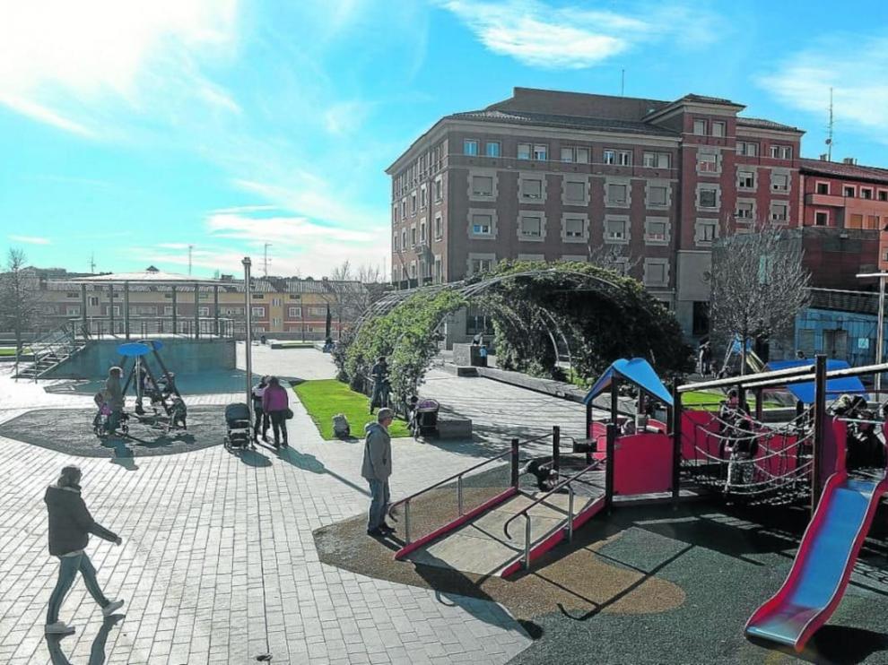 El parque de la Glorieta en Teruel.
