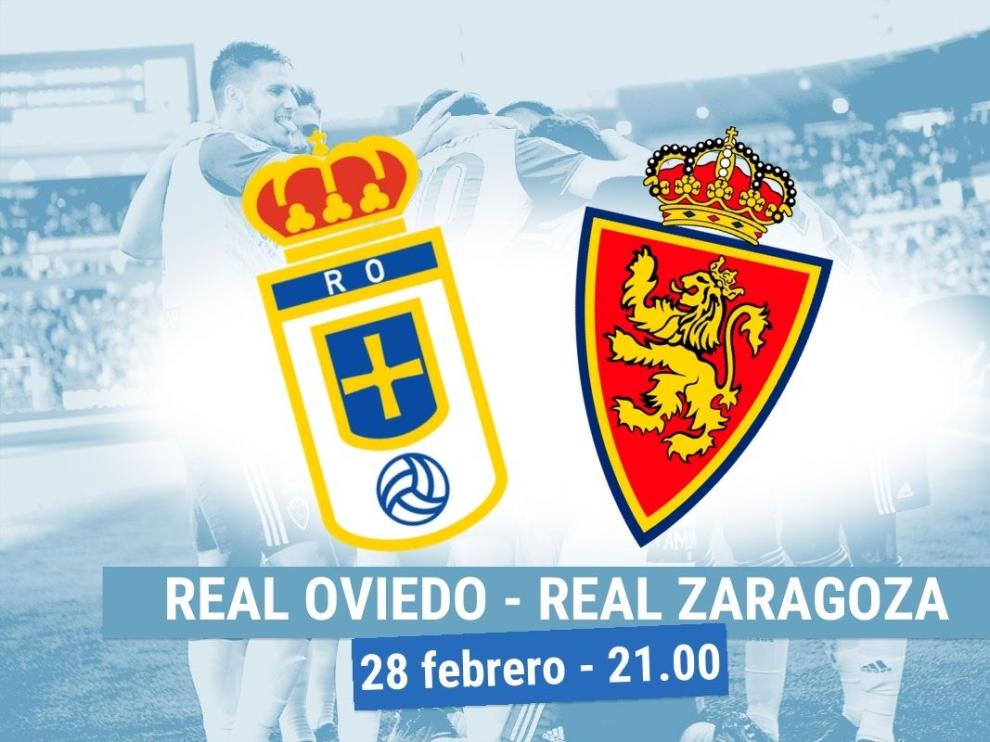 Horario y dónde ver el Real Oviedo-Real Zaragoza.