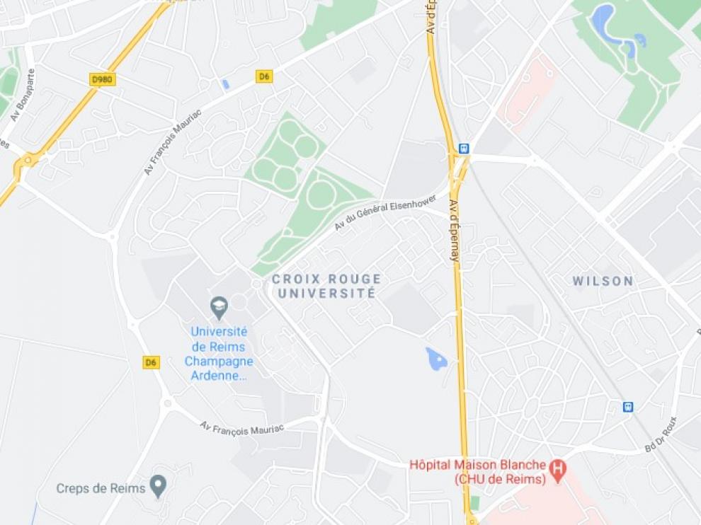 Barrio de Reims donde han ocurrido los hechos.