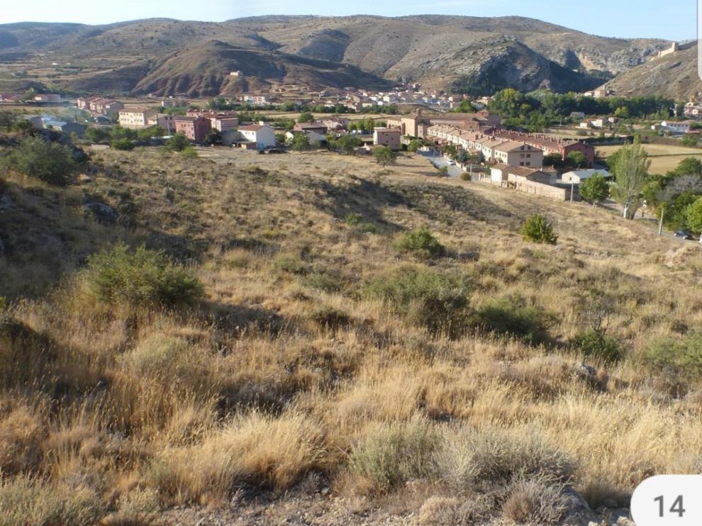 Terrenos en los que está proyectado el ecocamping de Albarracín.