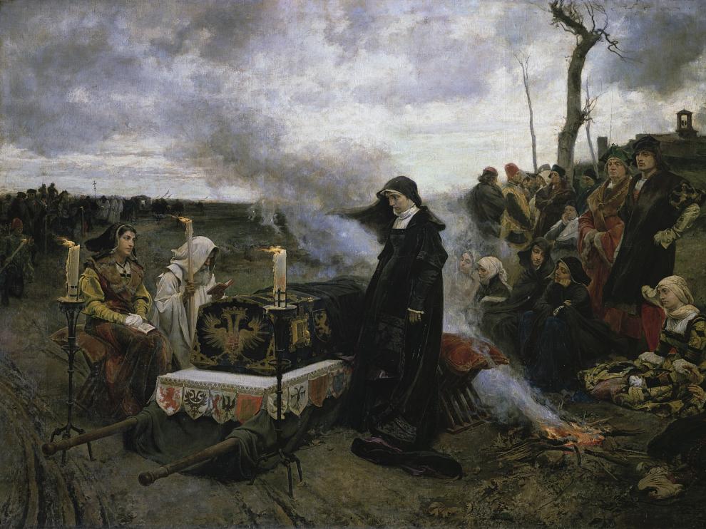 El cuadro que Pradilla dedicó a Doña Juana 'la Loca', unad e sus obras emblemáticas.