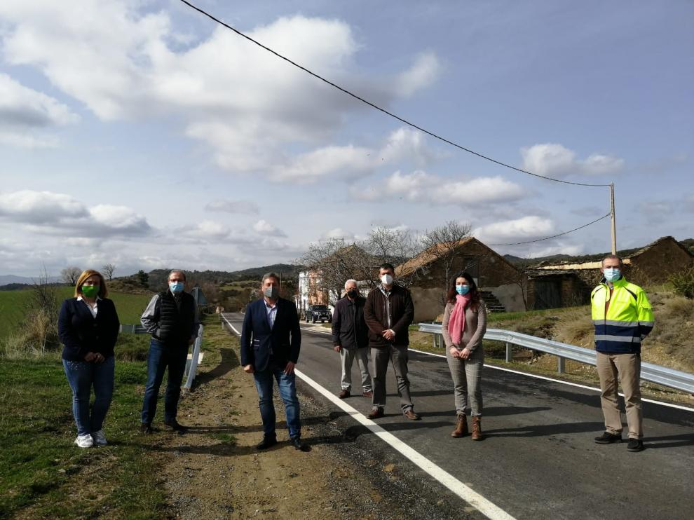 Finalizan las obras de la A-1205 entre el cruce de Bernués y el de la carretera a Javierrelatre