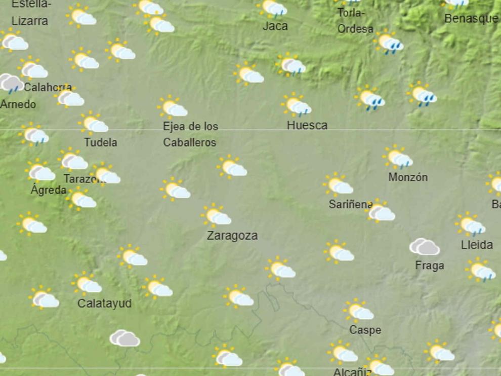 Tiempo en Zaragoza para la Cincomarzada