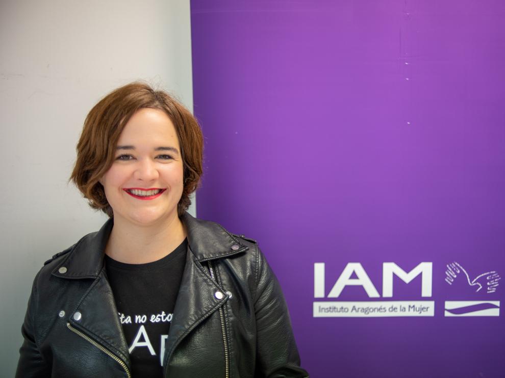 María Goicoetxea, en el Instituto Aragonés de la Mujer.