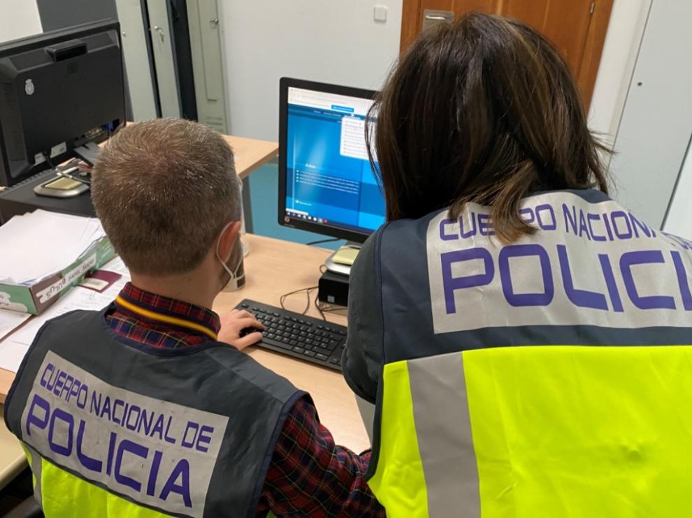 Imagen facilitada por el Cuerpo Nacional de Policía sobre la investigación.