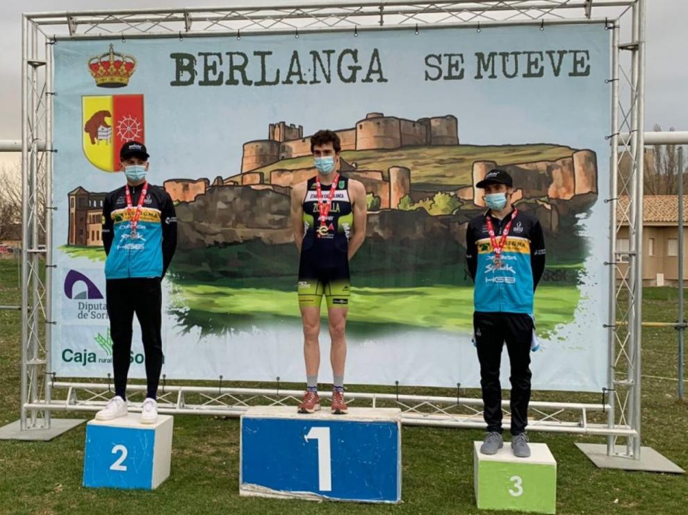 Fernando Zorrilla, en lo más alto del podio en Berlanga de Duero