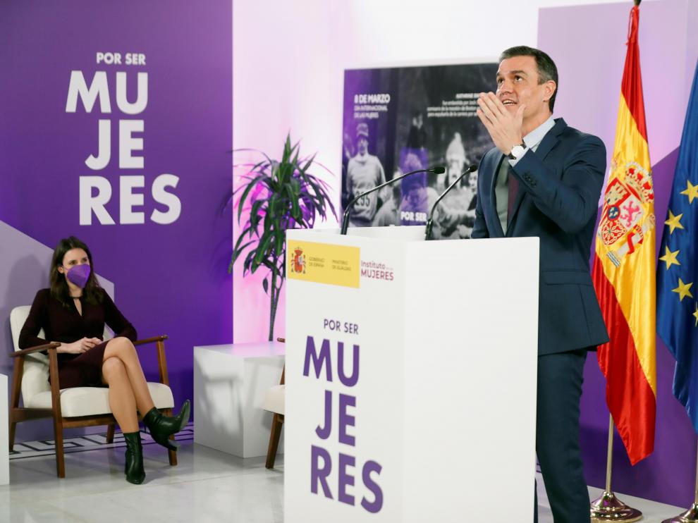 Pedro Sánchez e Irene Montero