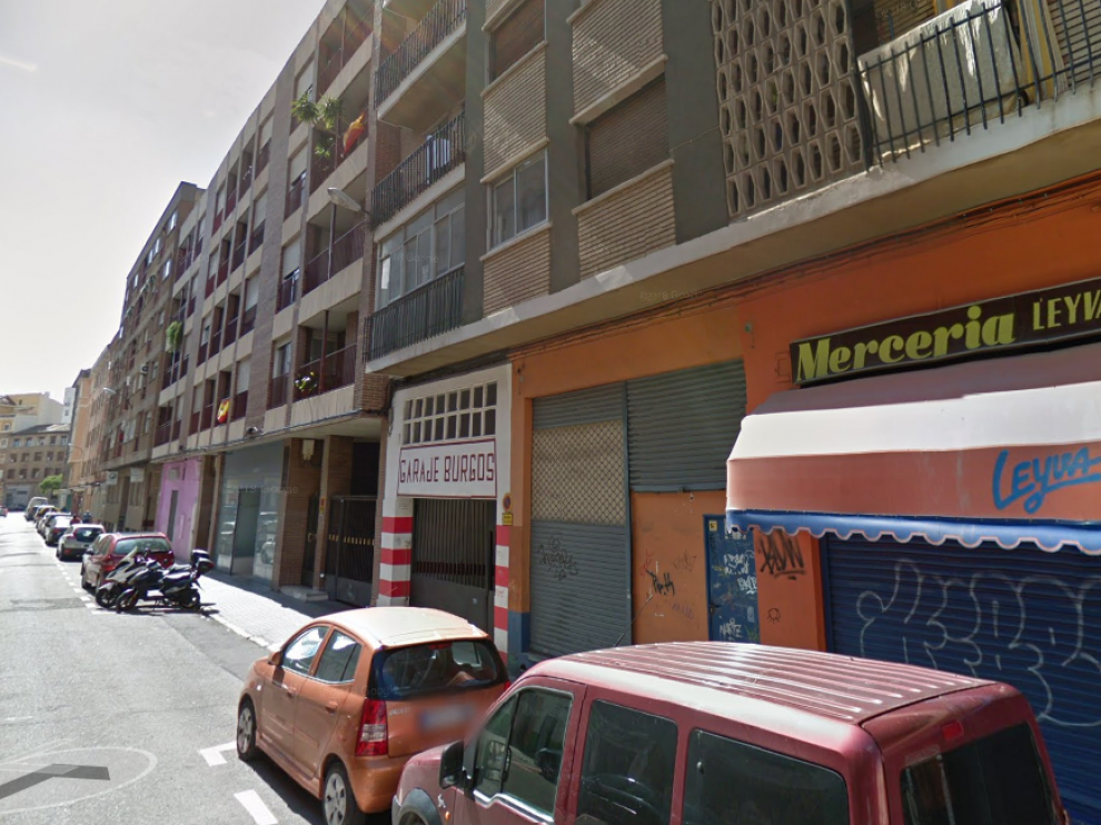 Calle Toledo, en el barrio Delicias de Zaragoza.