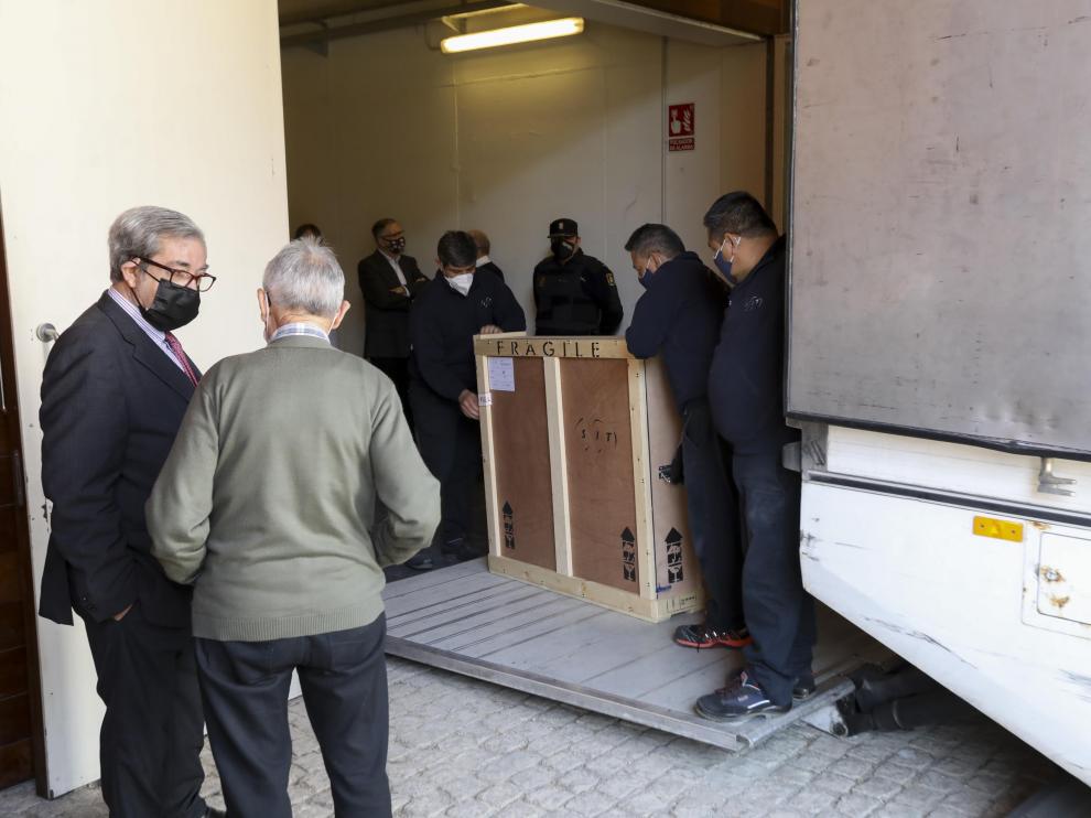 El abogado de la diócesis, Joaquín Guerrero, a las puertas del museo