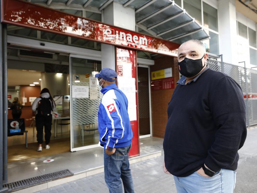 Oficina del Inaem y el SEPE en la calle Santander de Zaragoza.