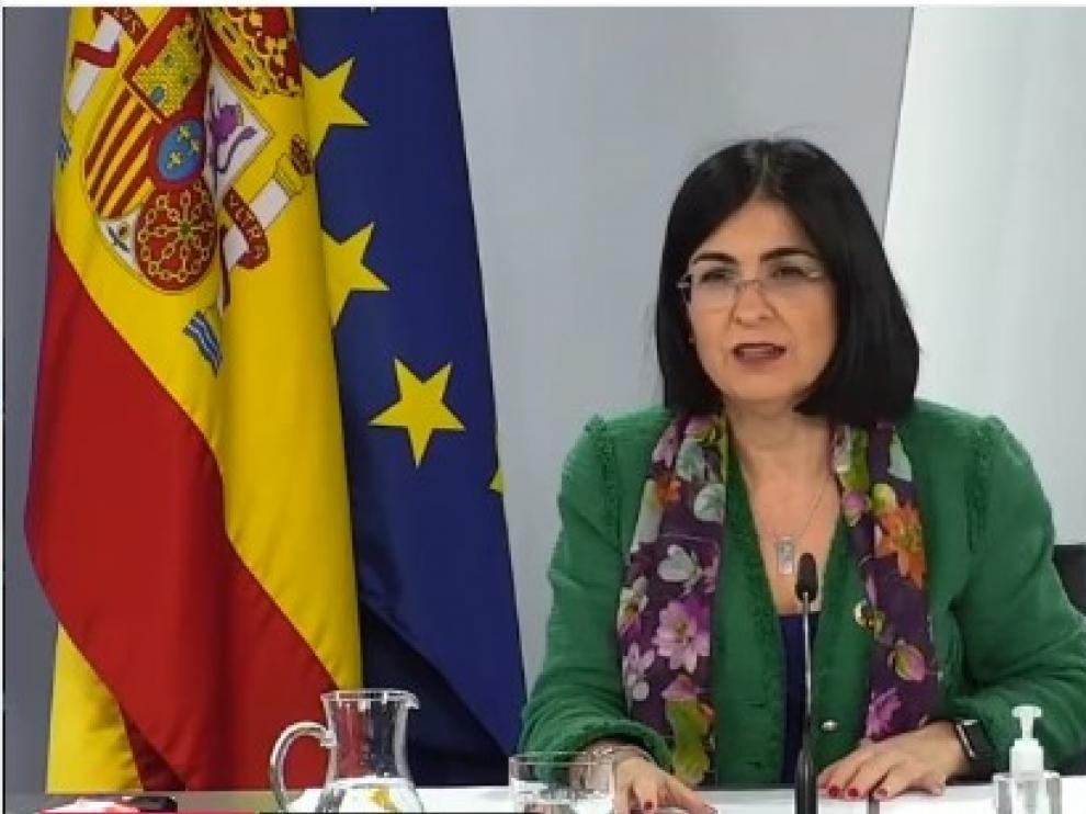 Carolina Darias, ministra de Sanidad.
