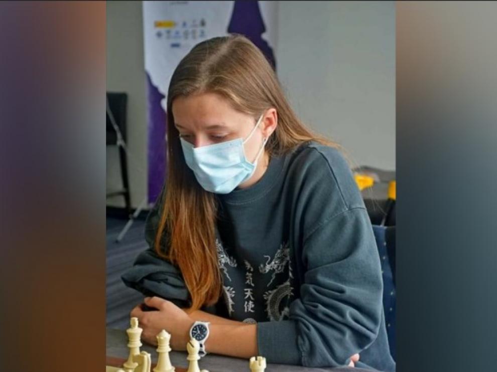 María Eizaguerri durante un torneo reciente.