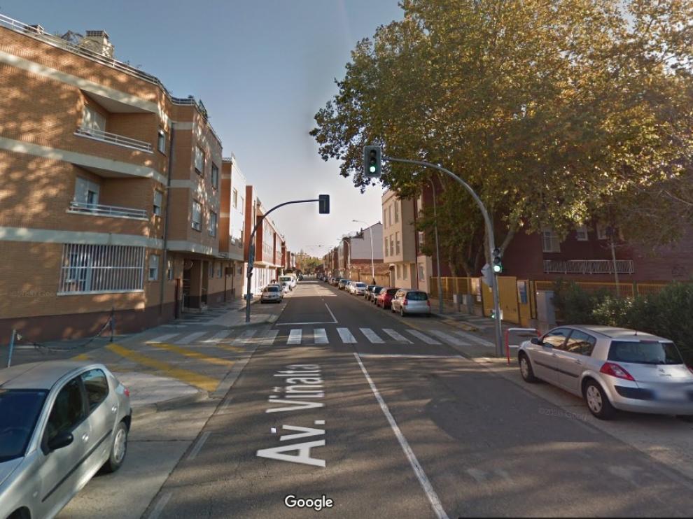 Avenida Viñalta, en Palencia, donde ha tenido lugar el accidente