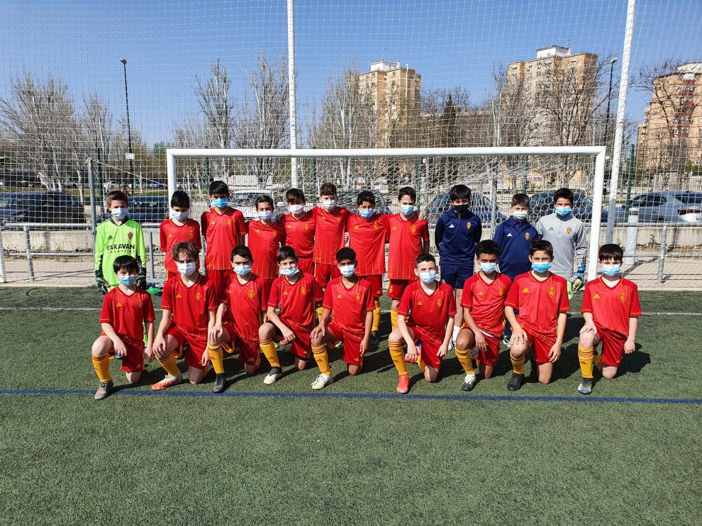 Plantilla del Real Zaragoza de la categoría Alevín Preferente.