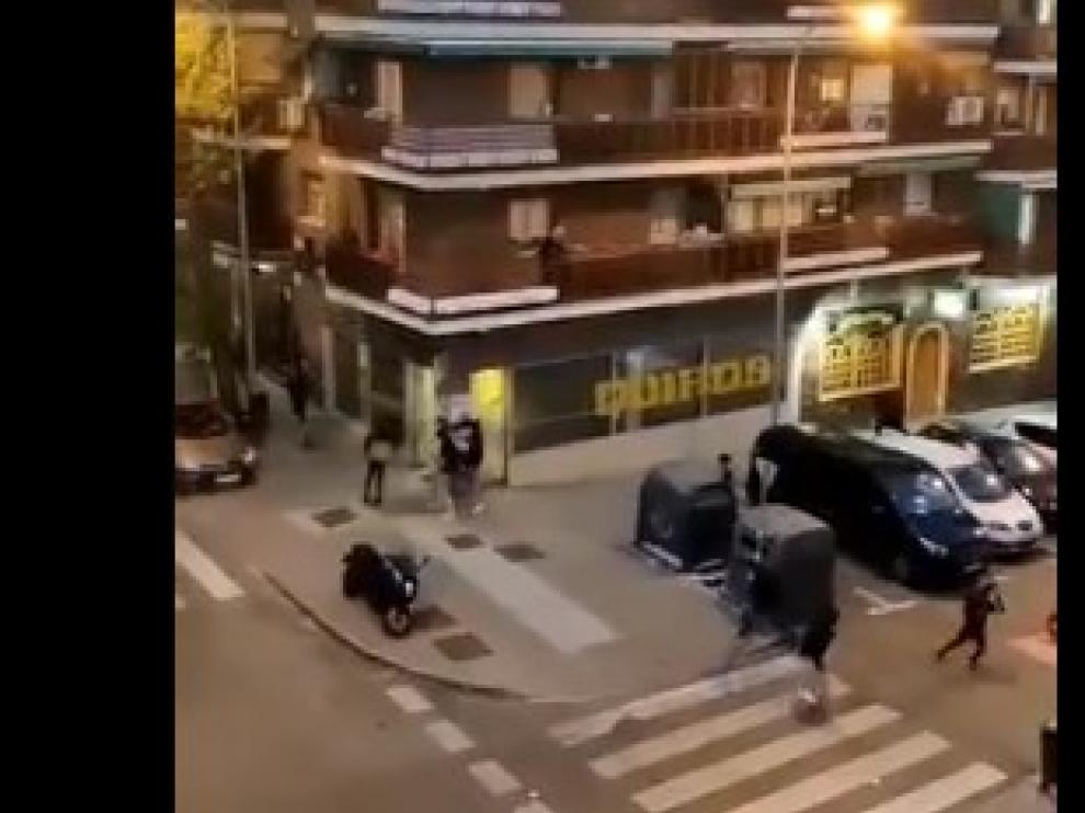 Captura del vídeo subido a Twitter del tiroteo