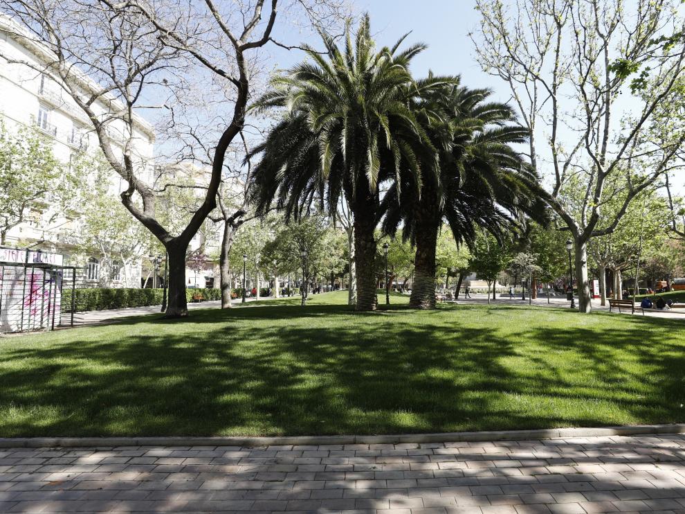 Acaban las obras de reforma de la plaza de los Sitios de Zaragoza